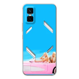 Силиконовый Чехол Барби Фильм на Infinix GT 30 Pro (Барби и Кен)