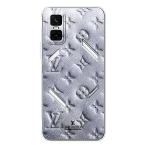 Текстурний Чохол Louis Vuitton для ГТ 30 Про (Білий ЛВ)