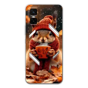 Друкований чохол 'Звірята з кавою' для Infinix GT 30 Pro (Білка з кавою)