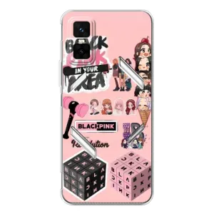 Чехлы с картинкой для Infinix GT 30 Pro (BLACK PINK коллаж)
