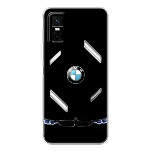 Силиконовый бампер с картинкой машины на Infinix GT 30 Pro (Черный BMW)