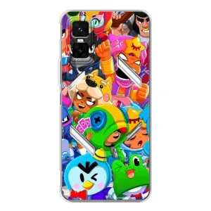 Силиконовый Чехол на Infinix GT 30 Pro с картинкой Brawl Stars (Brawl-Stars)
