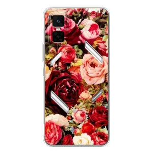 Силиконовый бампер с принтом (цветочки) на ГТ 30 Про (Букет цветов)