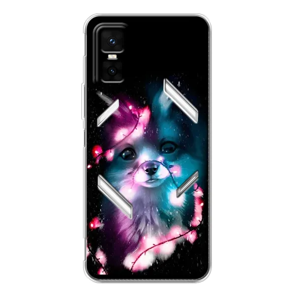 Чехол с рисунком «Черная Лиса» для Infinix GT 30 Pro