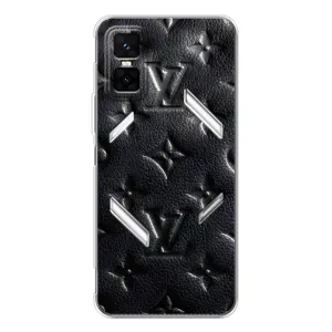 Текстурний Чохол Louis Vuitton для ГТ 30 Про (Чорний ЛВ)