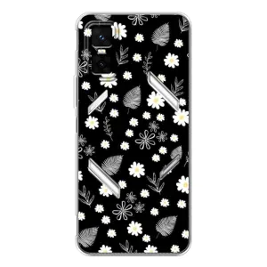 Чехлы с тематикой "ЦВЕТЫ" на Infinix GT 30 Pro (цветение на чорном)