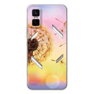 Силиконовый Чехол с одуванчиками на Infinix GT 30 Pro (Цветок-одуванчик)