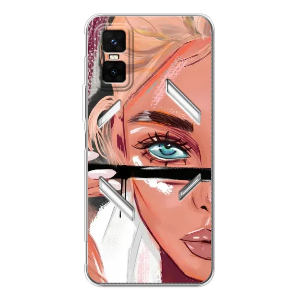 Чехол с рисунком «Девушка и ресницы» для Infinix GT 30 Pro Чехол с рисунком «Девушка и ресницы» для Infinix GT 30 Pro
