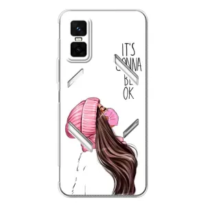 Чехол Стильные девушки на Infinix GT 30 Pro (Девушка в маске)