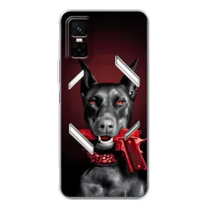 Чохол ДОБЕРМАН для Infinix GT 30 Pro (Доберман злий)
