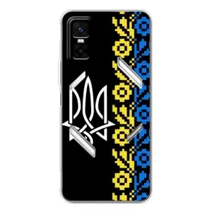 Силиконовый Чехол на Infinix GT 30 Pro (Герб и вышыванка)