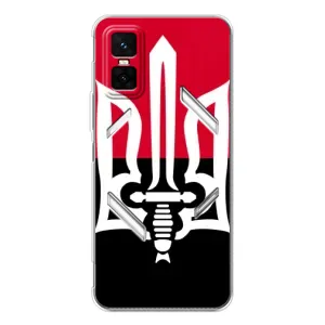 Чехлы УПА (Красно-Чёрный) на Infinix GT 30 Pro (Герб Украины)