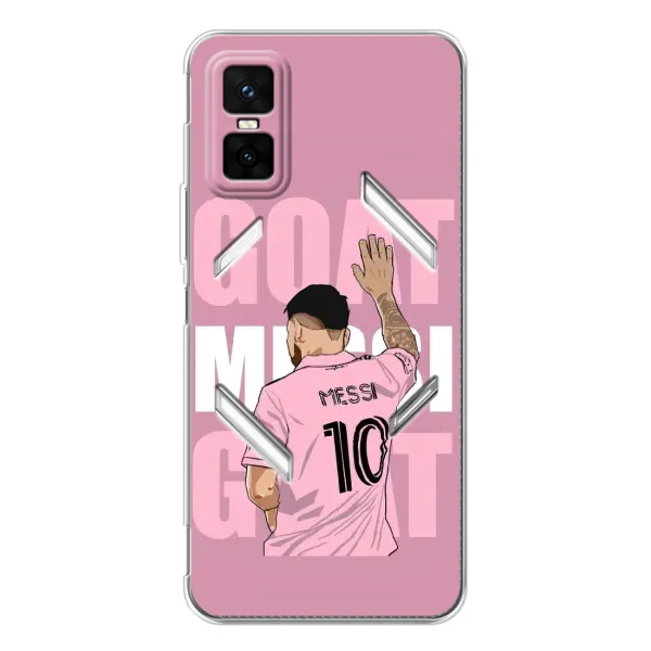 Чехол с рисунком «GOAT MESSI» для Infinix GT 30 Pro Чехол с рисунком «GOAT MESSI» для Infinix GT 30 Pro