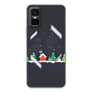 Силіконовий бампер на різдво для Infinix GT 30 Pro (Місто зимове)