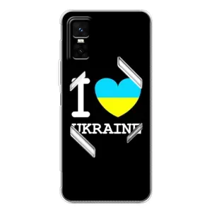 Чехол с Украинской символикой на ГТ 30 Про (I Love Ukraine)