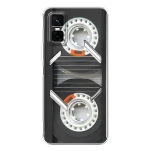 Чехол с Прикольным принтом на Infinix GT 30 Pro (Кассета магнитофона)