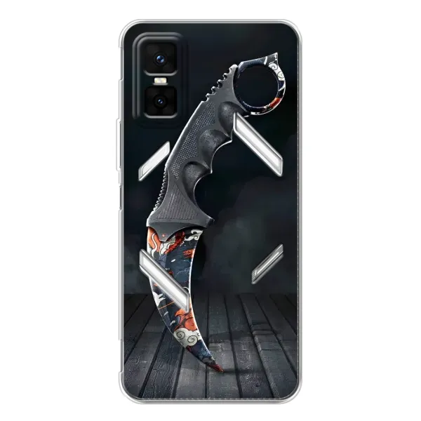 Чехол с рисунком «Кинжал КС ГО» для Infinix GT 30 Pro Чехол с рисунком «Кинжал КС ГО» для Infinix GT 30 Pro