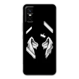 Чехол (Корона на чёрном фоне) для ГТ 30 Про (Крылья и корона)