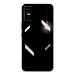 Чехол с картинками на черном фоне для Infinix GT 30 Pro (Лампочка)