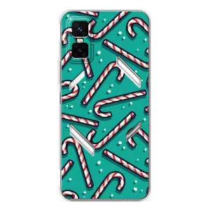 Силіконовий бампер на різдво для Infinix GT 30 Pro (Льодяники)