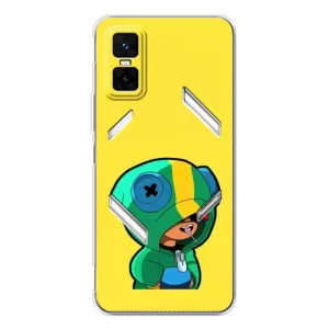Чохол Бравл Старс для Infinix GT 30 Pro (Леон (LEON))