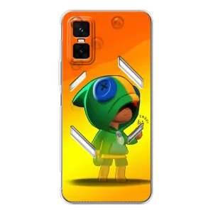 Чохол Бравл Старс для Infinix GT 30 Pro (LEON в кофті)