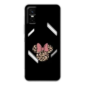 Чехол с леопардовым принтом на Infinix GT 30 Pro (Леопардовая Минни)