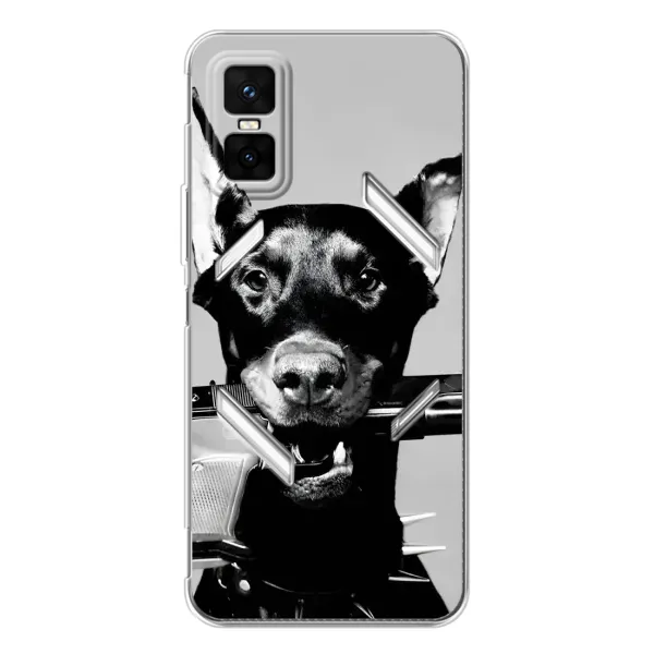 Чохол з малюнком «Небезпечний доберман» для Infinix GT 30 Pro Чохол з малюнком «Небезпечний доберман» для Infinix GT 30 Pro