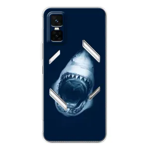 Силіконовий бампер з картинкою звірів для Infinix GT 30 Pro (Пащу Акули)