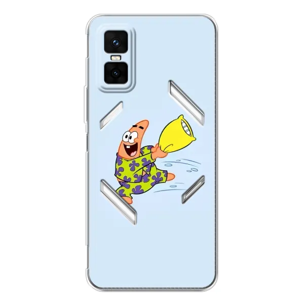 Чехол с рисунком «Патрик с подушкой» для Infinix GT 30 Pro Чехол с рисунком «Патрик с подушкой» для Infinix GT 30 Pro
