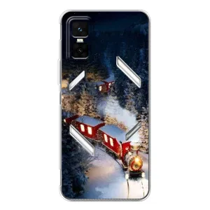 Силіконовий бампер на різдво для Infinix GT 30 Pro (Потяг)