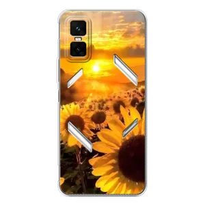 Чехол с Цветами для Infinix GT 30 Pro (поле подсолнухов)