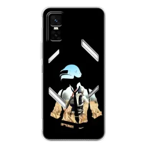 Силиконовый чехол с картинкой "Герой Pubg" на Infinix GT 30 Pro (Пубг мен)