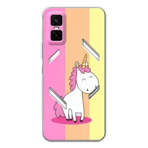 Чехол Unicorn на Infinix GT 30 Pro (Радужный Единорог)