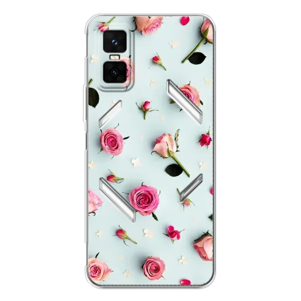 Чехол с рисунком «Разные цветы» для Infinix GT 30 Pro