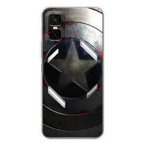 Чехол с Щитом Капитана Америки на Infinix GT 30 Pro (Ретро Щит Капитана)