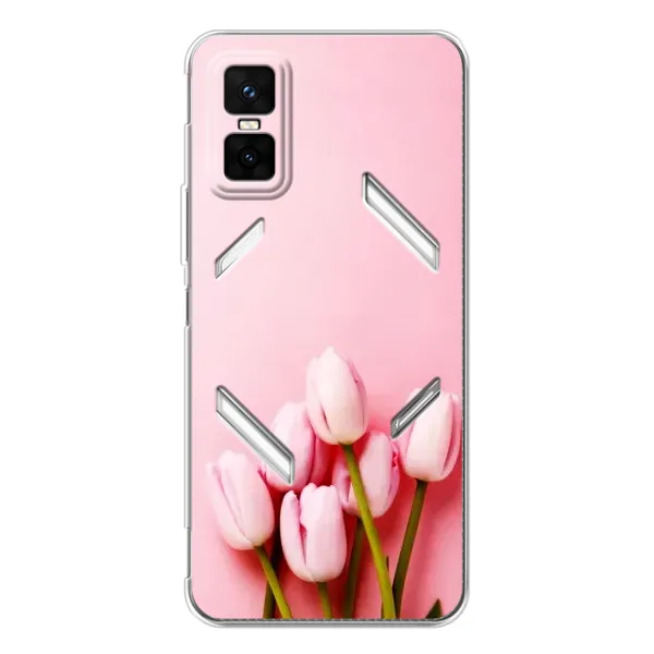 Чехол с рисунком «Розовые тюльпаны» для Infinix GT 30 Pro Чехол с рисунком «Розовые тюльпаны» для Infinix GT 30 Pro