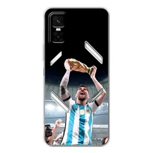 Чехлы Лео Месси Аргентина для Infinix GT 30 Pro (Счастливый Месси)