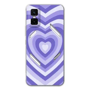 Чехлы с тематикой "Маленькие Сердечки" на Infinix GT 30 Pro (Сердце фиолет)