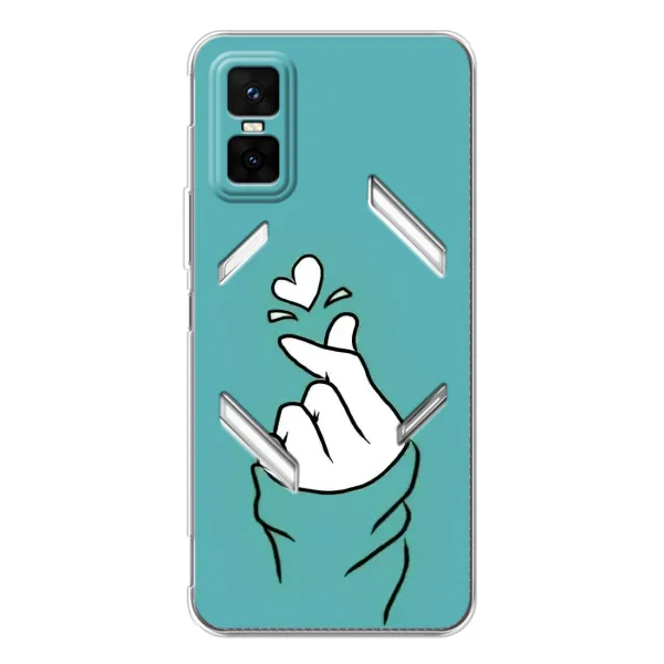 Чехол с рисунком «Сердечко на бирюзовом» для Infinix GT 30 Pro Чехол с рисунком «Сердечко на бирюзовом» для Infinix GT 30 Pro