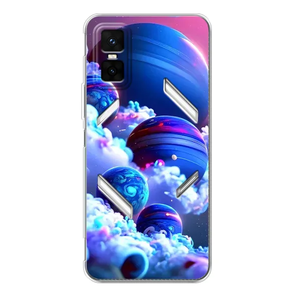Чехол с рисунком «Синие планеты» для Infinix GT 30 Pro Чехол с рисунком «Синие планеты» для Infinix GT 30 Pro