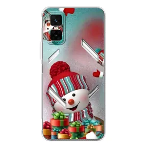 Чохли на Новий Рік Infinix GT 30 Pro (Сніговик в шапці)