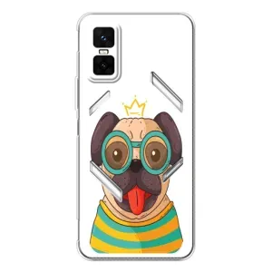 Бампер для Infinix GT 30 Pro з картинкою "Песики" (Собака Король)