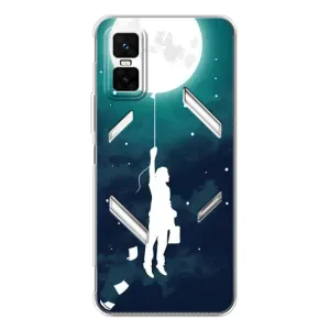 Чехол (ТПУ) с планетами на Infinix GT 30 Pro (To The moon)