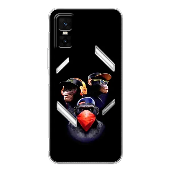 Чехол с рисунком «Три обезьяны» для Infinix GT 30 Pro Чехол с рисунком «Три обезьяны» для Infinix GT 30 Pro