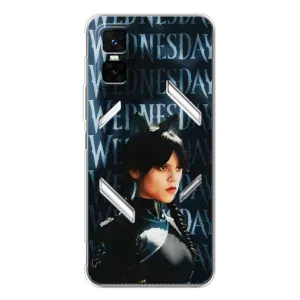 Чохол з картинкою Венсдей на Infinix GT 30 Pro (Вендсдей з ушками)