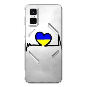 Силіконовий Чохол на Infinix GT 30 Pro (Я-Україна) (Українська кардіограма)