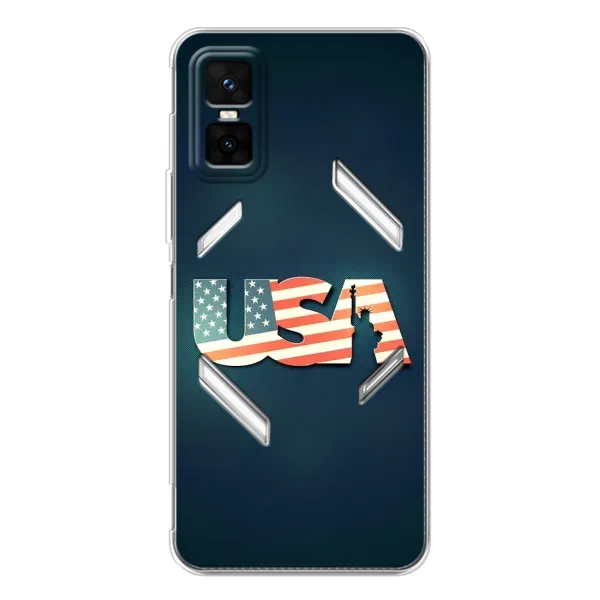 Чехол с рисунком «USA» для Infinix GT 30 Pro Чехол с рисунком «USA» для Infinix GT 30 Pro