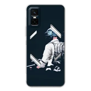 Силиконовый чехол с картинкой "Герой Pubg" на Infinix GT 30 Pro (В экиперовке)
