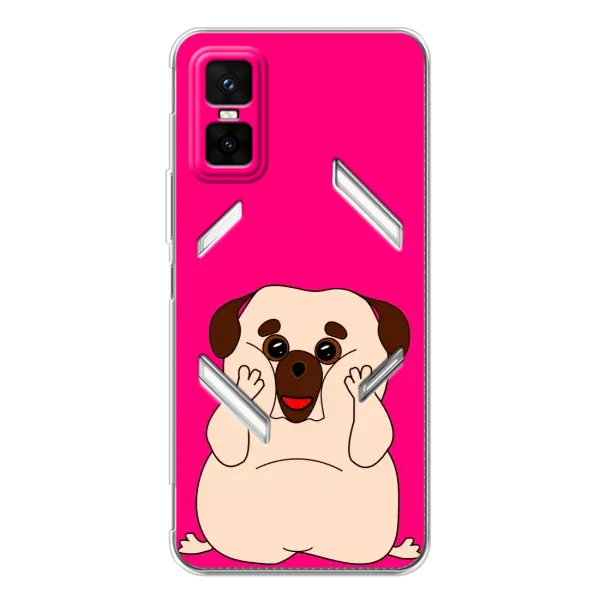 Чехол с рисунком «Веселый Мопсик» для Infinix GT 30 Pro Чехол с рисунком «Веселый Мопсик» для Infinix GT 30 Pro